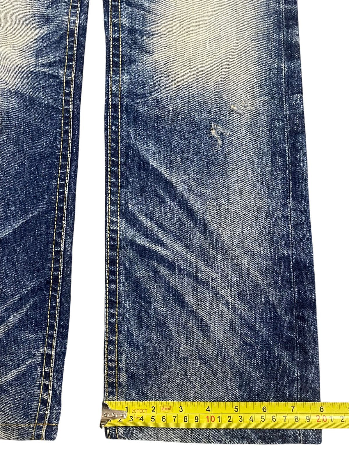 Tornado Mart Vintage Japanese Brand Faded Wash Distress Loose Jeans Size US 32 / EU 48 - 17 Thumbnail