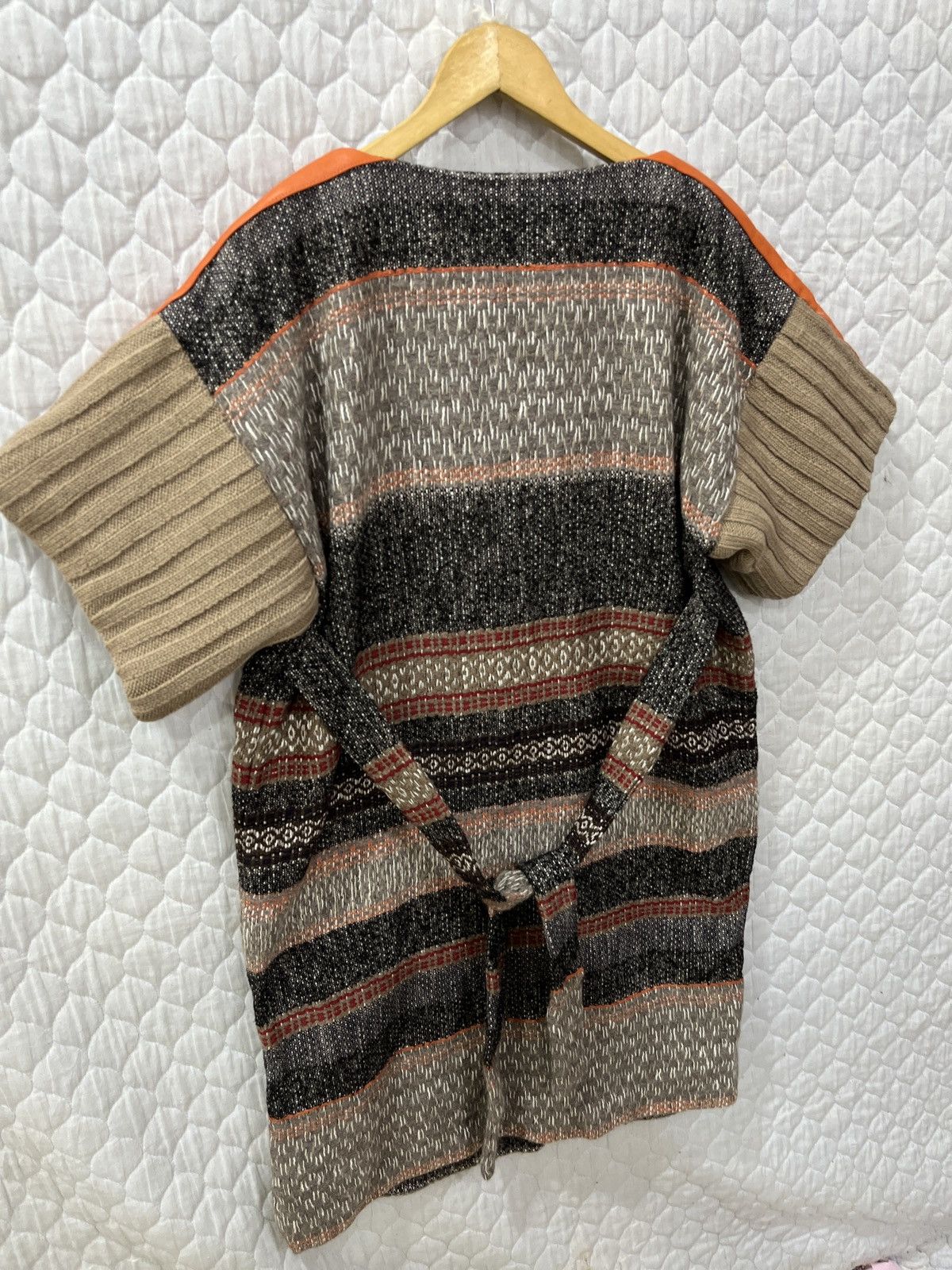 Issey Miyake 🔥🔥RARE DESIGN ISSEY MIYAKE TSUMORI CHISATO WOOL KNIT LEATHER Size M / US 6-8 / IT 42-44 - 4 Thumbnail