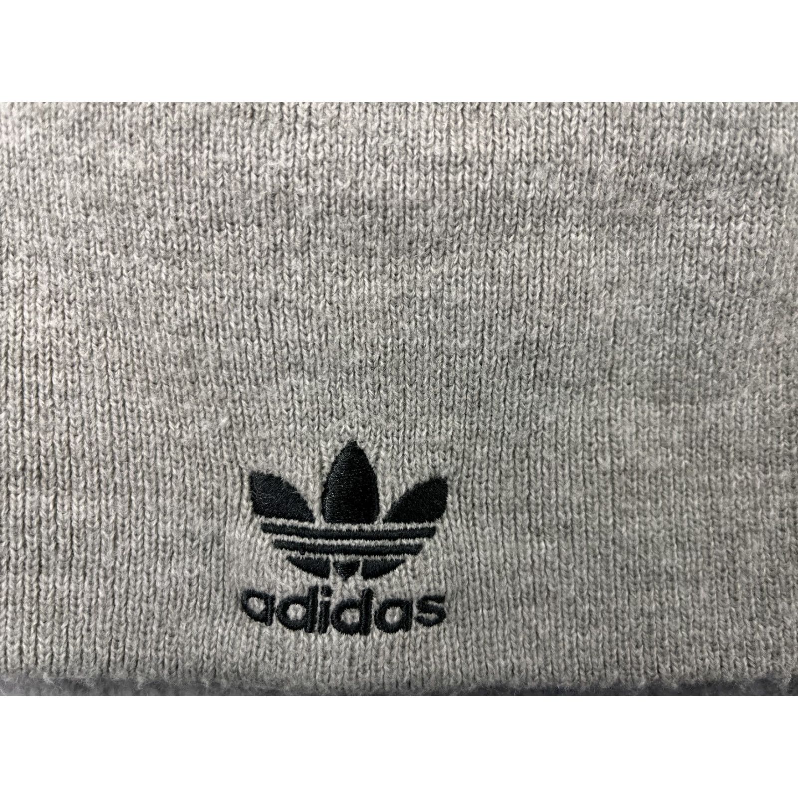 Adidas Adidas Beanie Toque Adult One Size Gray Striped Knit Acrylic Blend Ski Size ONE SIZE - 3 Thumbnail