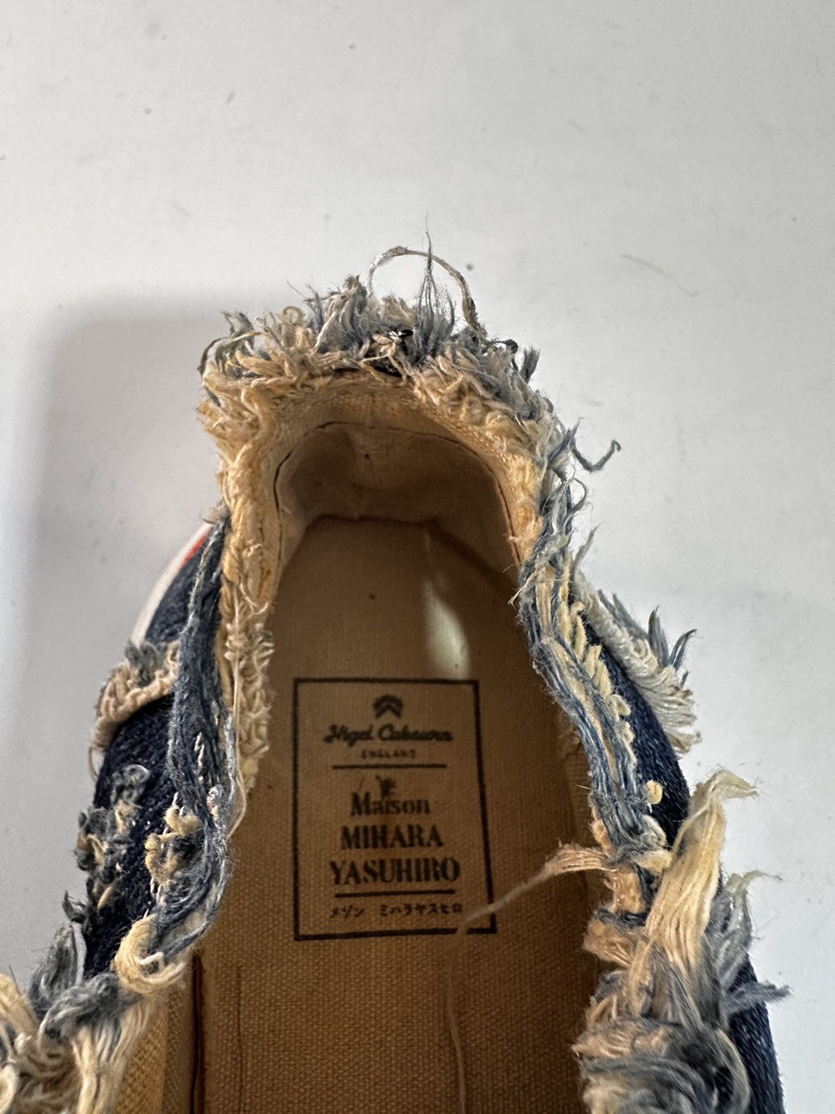 Maison MIHARA YASUHIRO × Nigel Cabourn Maison MIHARA YASUHIRO x Nigel Cabourn Blue Denim Sneaker. Size US 8 / EU 41 - 8 Thumbnail