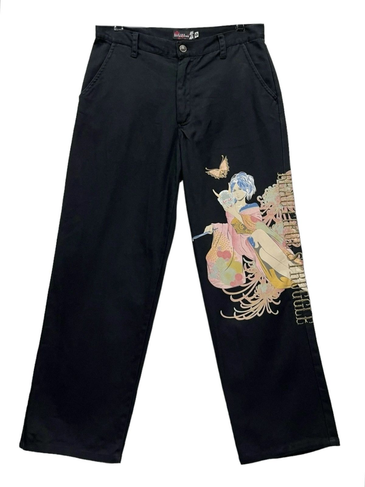 Beauty Beast DIVINE RETRIBUTION BEAUTIFUL STRUGGLE Art Tattoo Wear Baggy Size US 30 / EU 46 - 2 Thumbnail