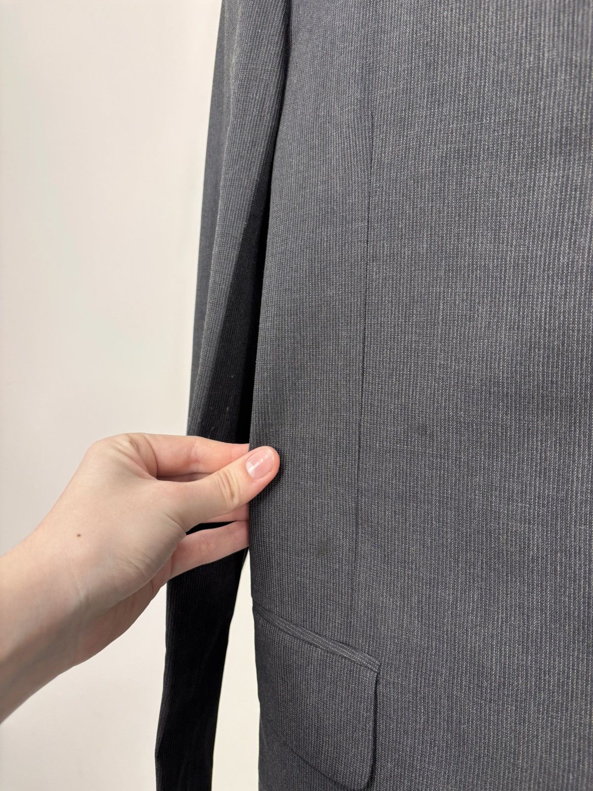 Japanese Brand Tapstory Japan Men’s Dark Gray Wool Blend Blazer Jacket Size 44R - 6 Thumbnail