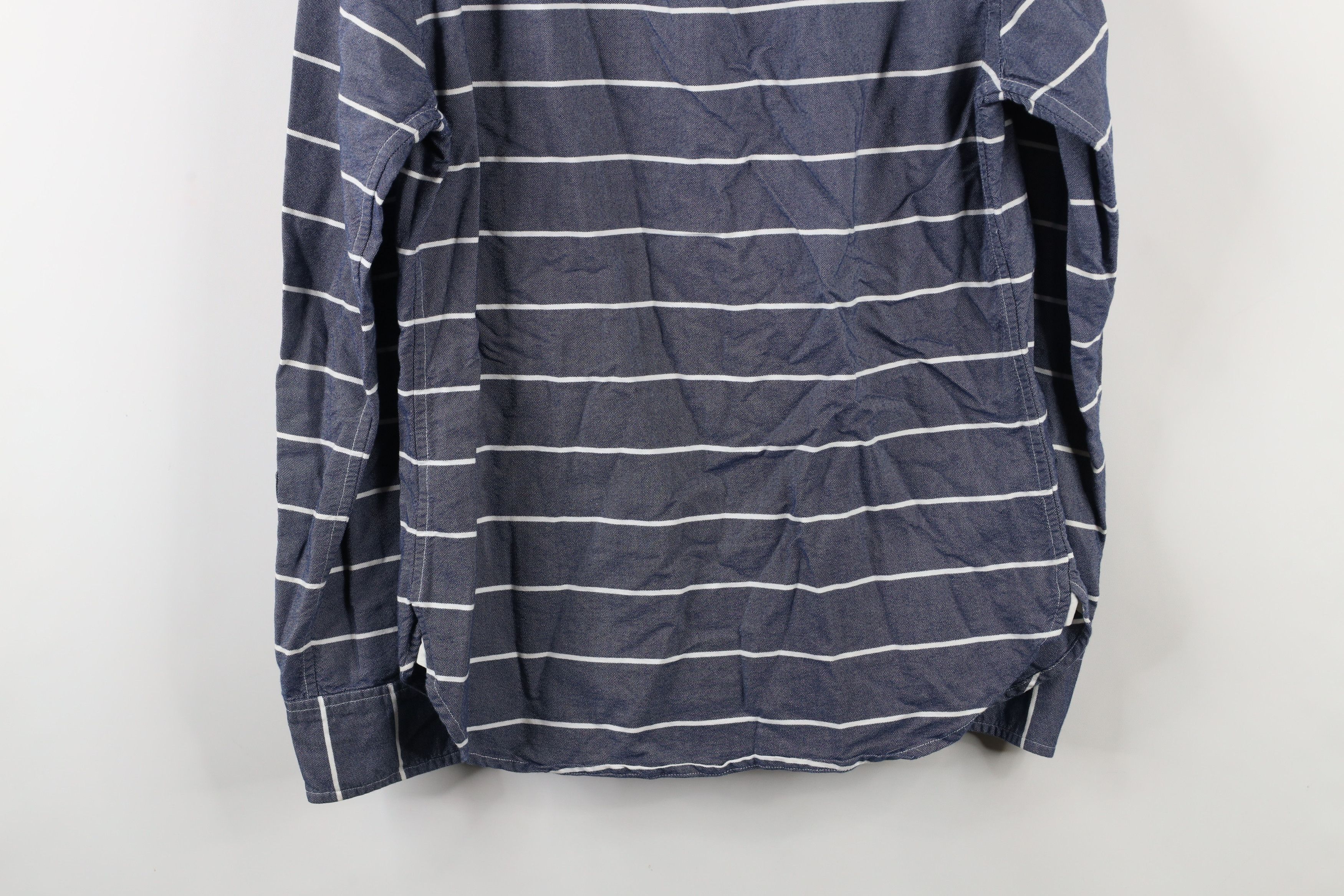 Bonobos × Vintage Bonobos Fit Striped Washed Oxford Collared Button Down Shirt Size US S / EU 44-46 / 1 - 11 Thumbnail