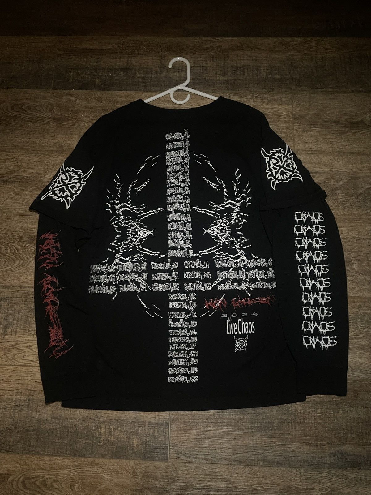 Ken Carson 2024 Great Chaos Seattle Merch Size US XL / EU 56 / 4 - 2 Thumbnail