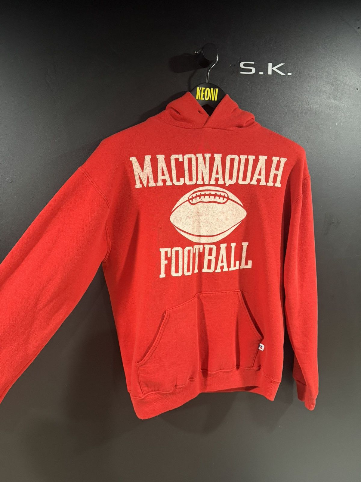 Vintage 1990s Vintage Maconaquah Football Grunge Distressed Hoodie L Size US L / EU 52-54 / 3 - 6 Thumbnail