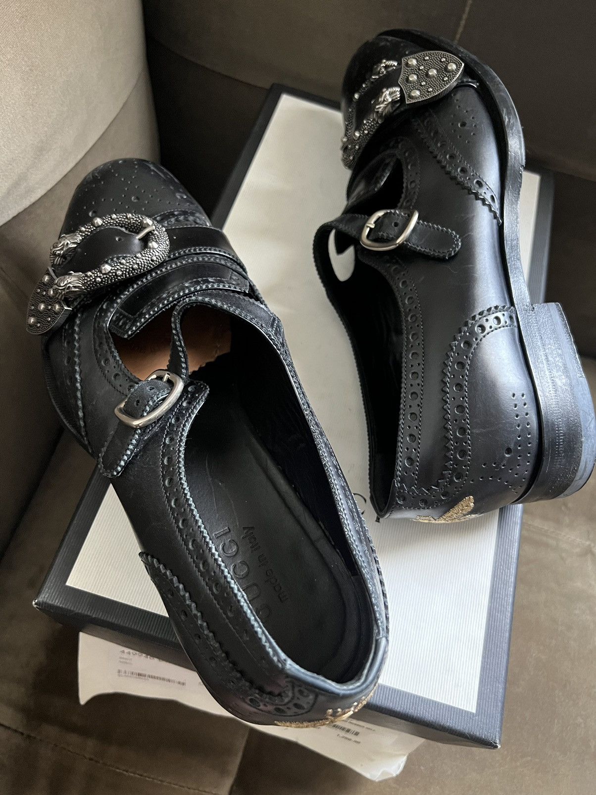 Gucci Queercore Leather Lace Ups Size US 8.5 / EU 41-42 - 5 Thumbnail