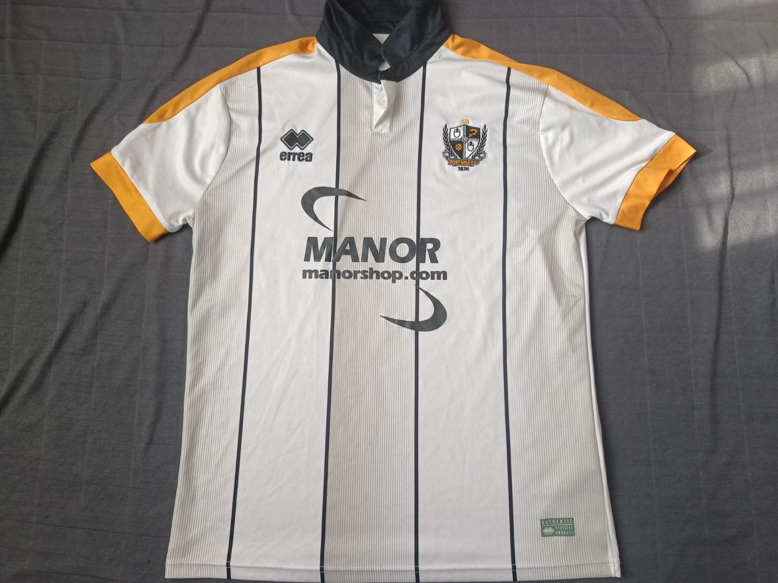 Errea Port Vale Jersea Home football shirt 2017 - 2018 Size US L / EU 52-54 / 3 - 1 Thumbnail