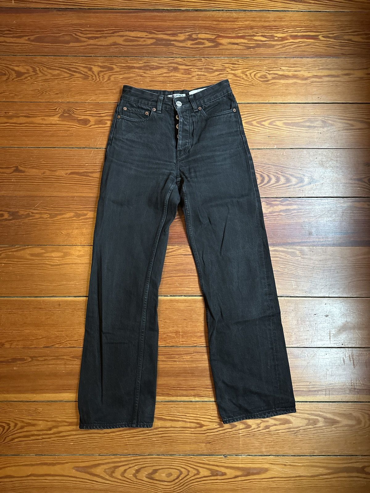 Our Legacy Our Legacy Linar Cut Jeans Black Size 24" / US 00 / IT 34 - 4 Thumbnail