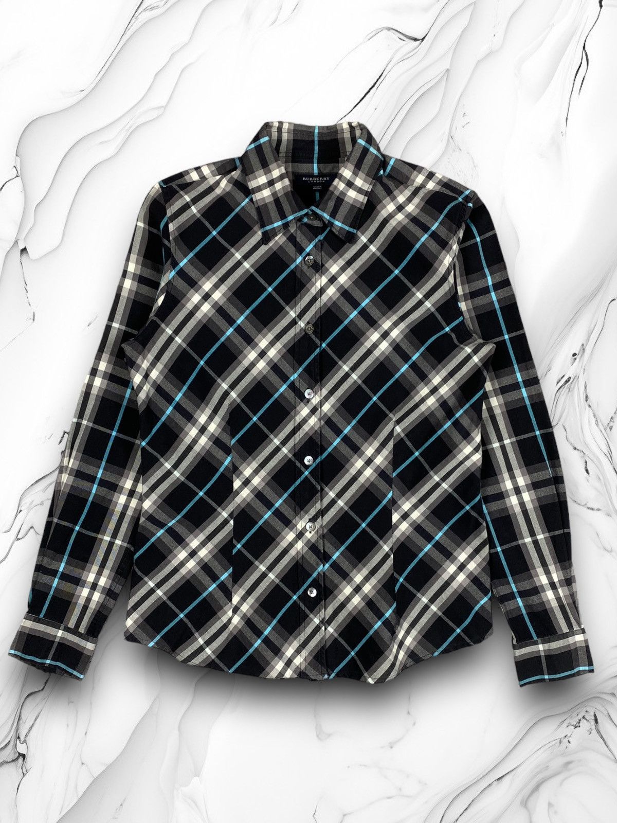 Burberry Vintage Burberry Plaid Nova Check Luxury Button Up Shirt og Size M / US 6-8 / IT 42-44 - 1 Thumbnail