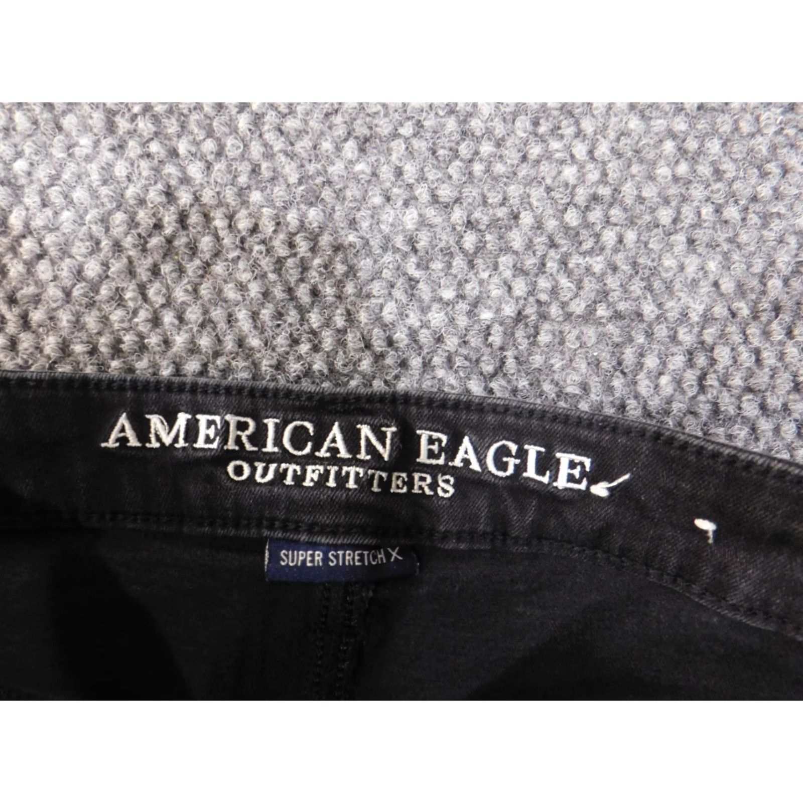 American Eagle Outfitters American Eagle Outfitters Jeans Womens 4 Black High Rise Jegging X-Long Denim Retro Vintage: No (but holes on front) Size 26" / US 2 / IT 38 - 4 Thumbnail
