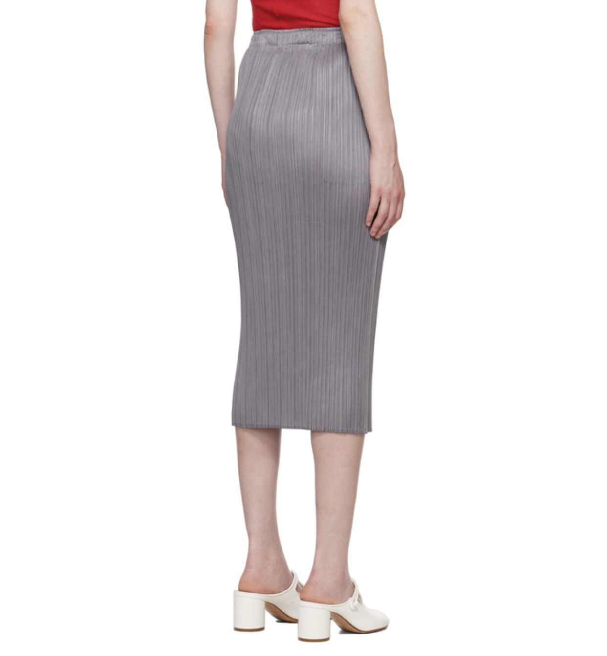 Pleats Please Issey Miyake Pleats Please Issey Miyake Pleated Basic Midi Skirt Size 30" / US 8 / IT 44 - 4 Thumbnail