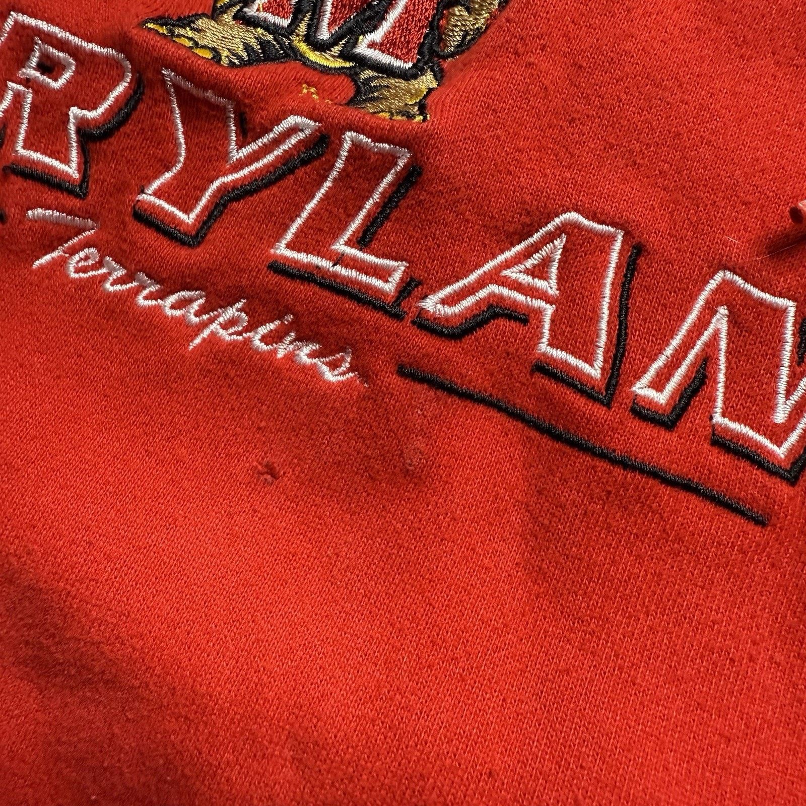 NCAA Vintage 2000s Maryland Terrapins Center Logo Hoodie Medium Size US M / EU 48-50 / 2 - 5 Thumbnail