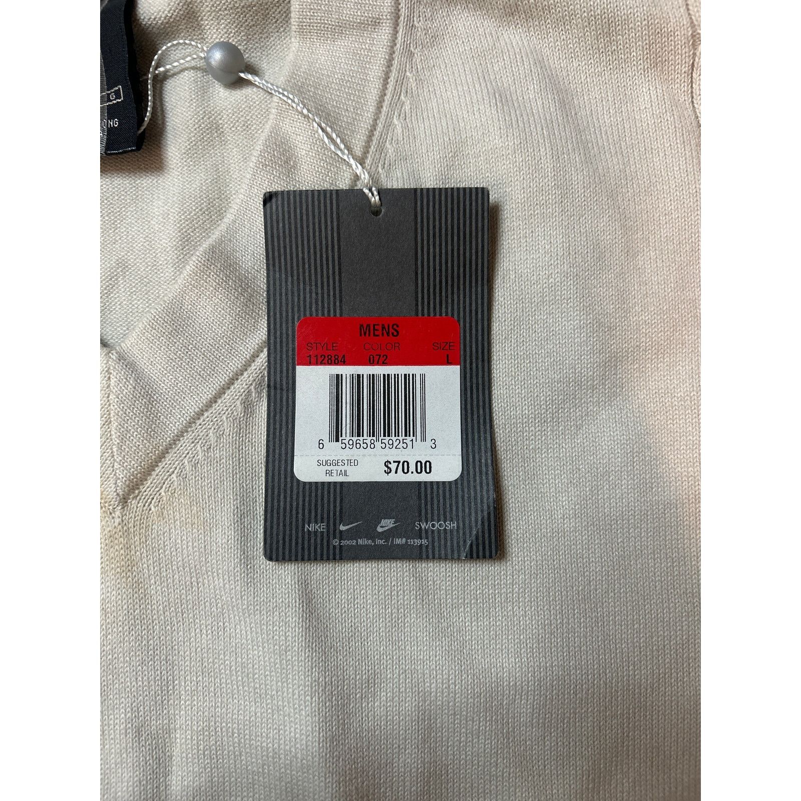 Nike Nike men’s golf beige sweater size large brand new Size US L / EU 52-54 / 3 - 2 Thumbnail