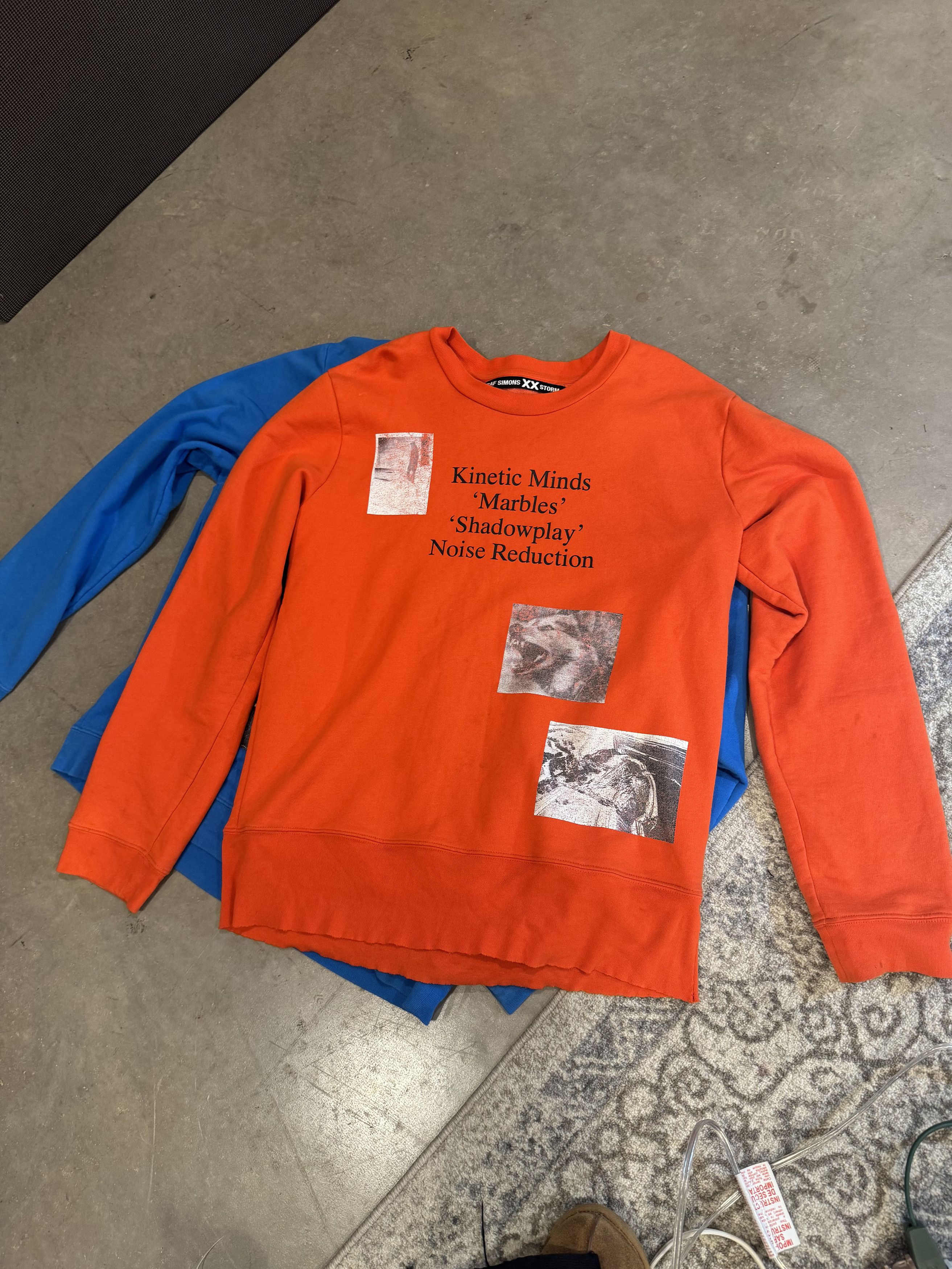 Raf Simons Raf Simons XX Storm Orange Crewneck Size US XL / EU 56 / 4 - 2 Thumbnail