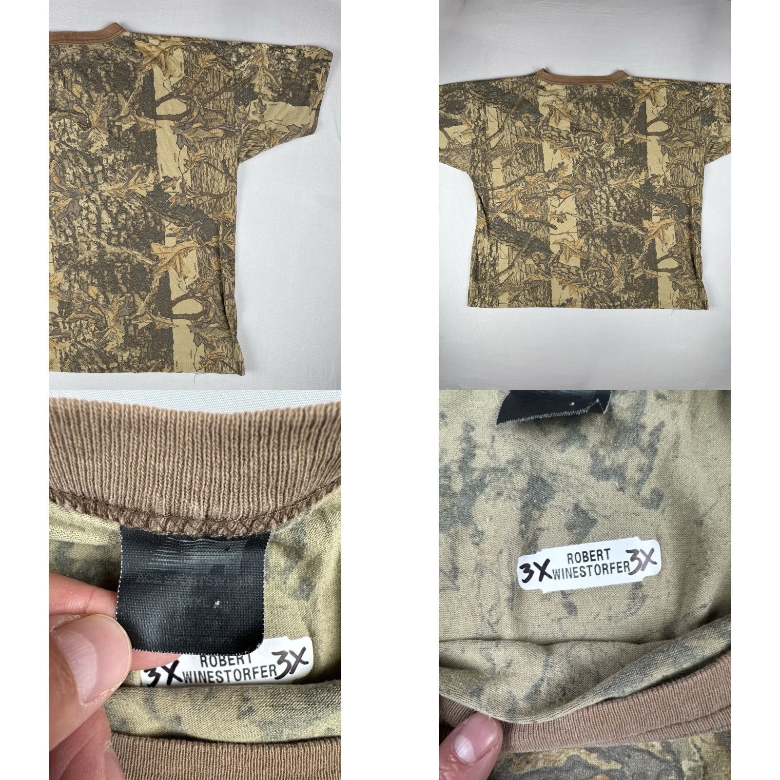Vintage VINTAGE Ace Sportswear 90s USA Camo T Shirt Sniper Single Stitch 3XL Size US XXL / EU 58 / 5 - 8 Thumbnail