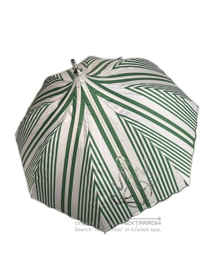 Vivienne Westwood Vivienne Westwood Green and White Striped Bamboo Handle Lo Size ONE SIZE - 2 Thumbnail