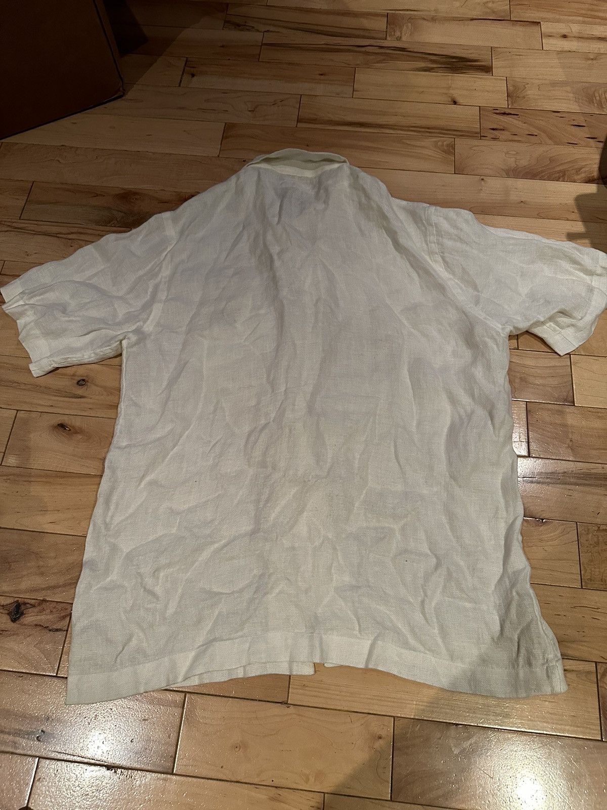Maharishi Linen Lightweight Crushed Hemp Embroidered Button Up Shirt Size US XL / EU 56 / 4 - 3 Thumbnail