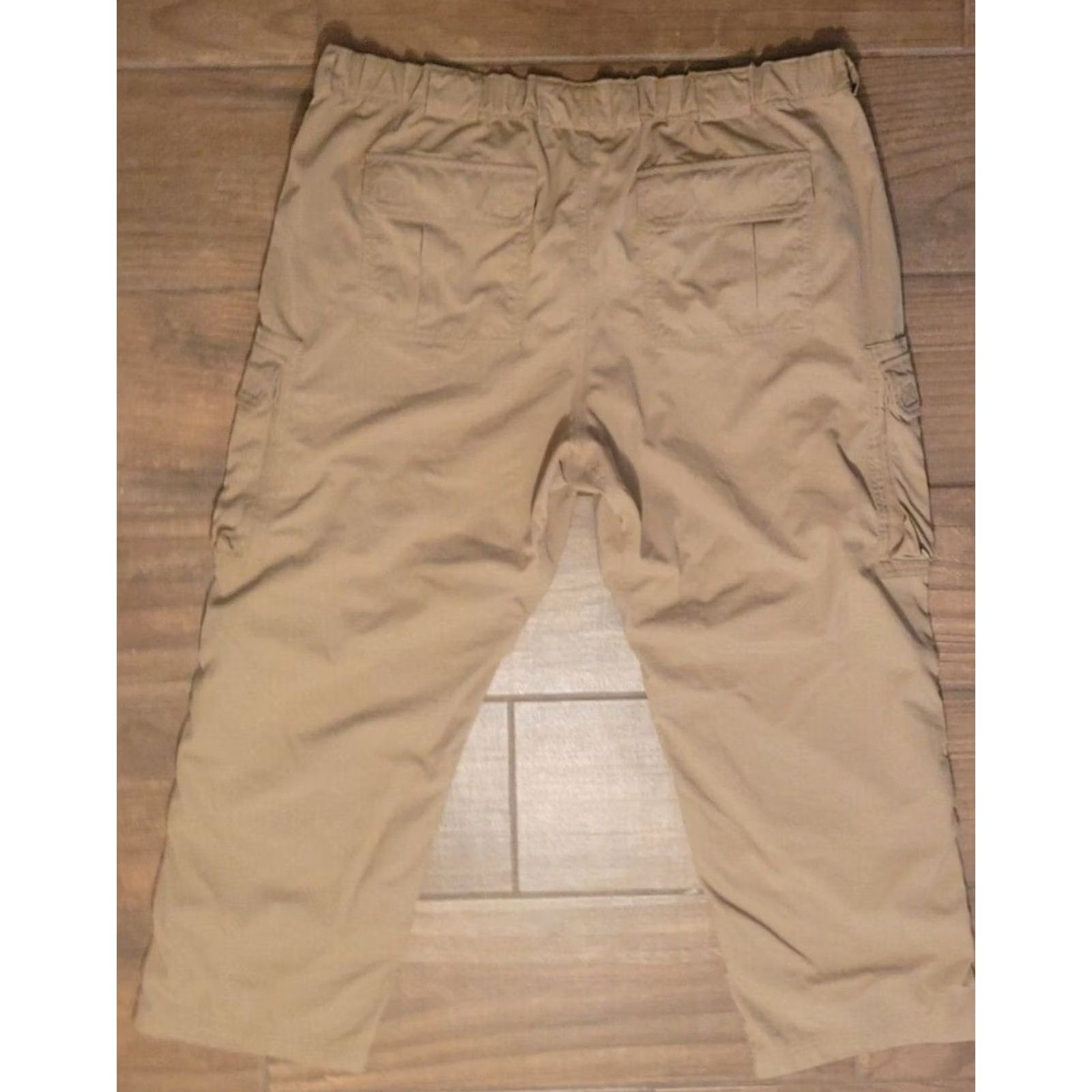 Vintage Duluth Pants Dry On The Fly Cargo Pockets Men's 2XL x 30 Tan Casual Travel Size US 39 - 2 Thumbnail