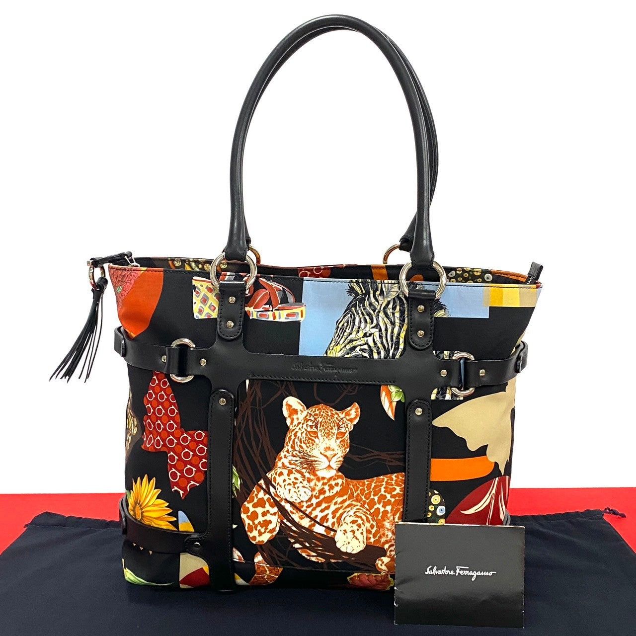 Salvatore Ferragamo Salvatore Ferragamo Tote Bag Black Nylon Size ONE SIZE - 1 Thumbnail