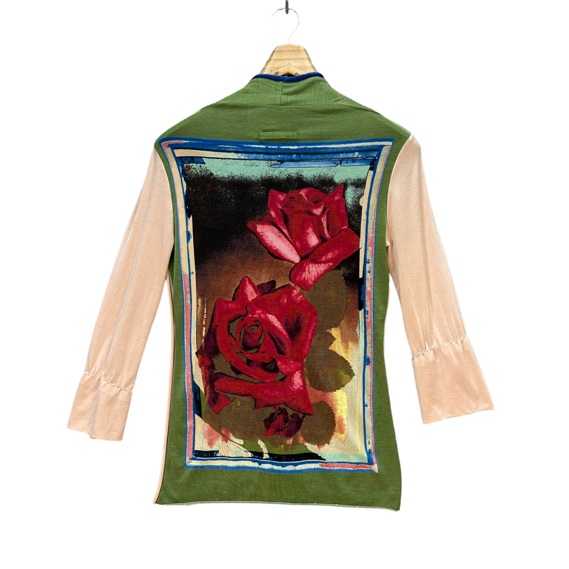 Jean Paul Gaultier JEAN PAUL GAULTIER FEMME ROSE GRAPHIC CARDIGAN #7715-166 Size M / US 6-8 / IT 42-44 - 14 Thumbnail