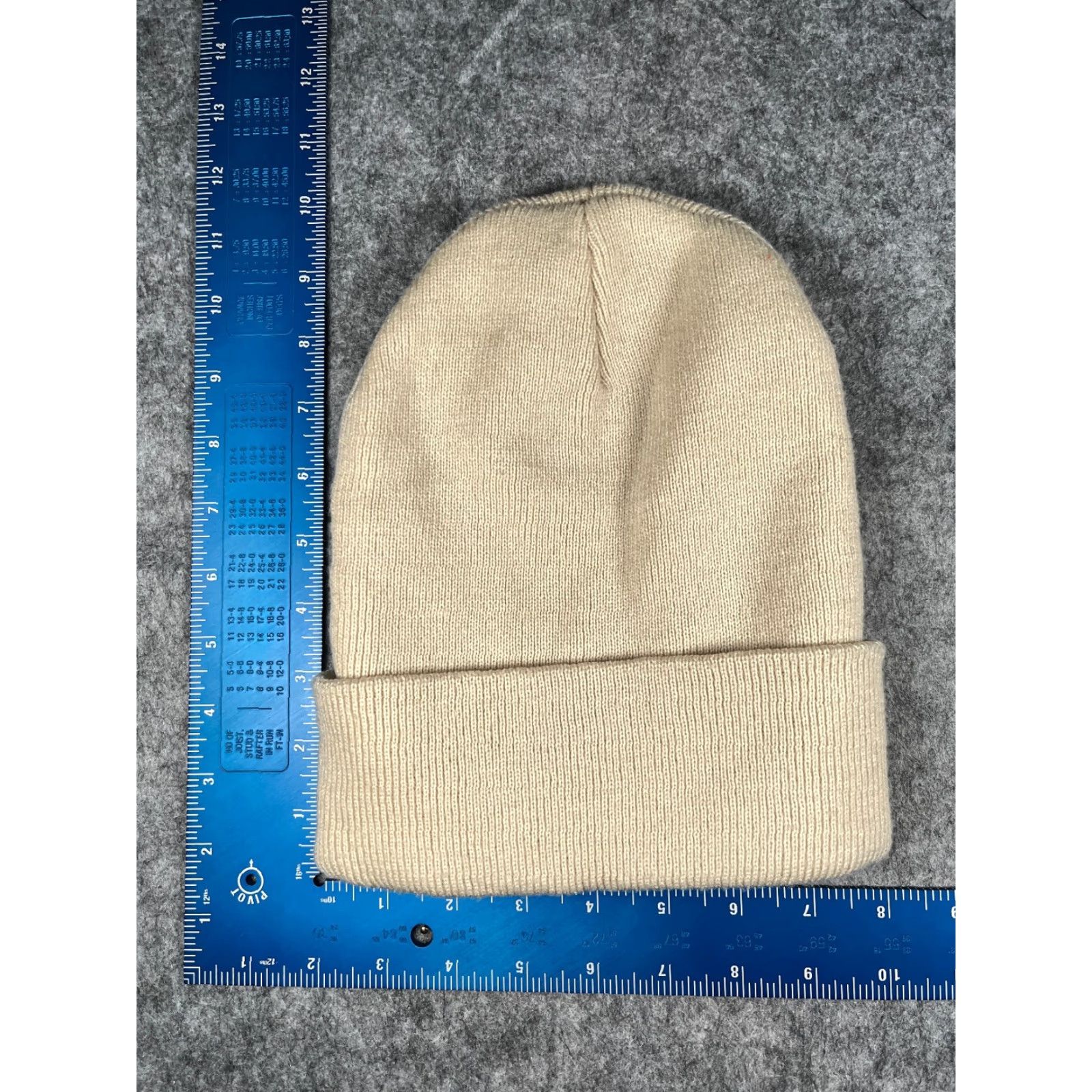 Empyre Empyre Beanie Toque Adult One Size Ivory Knit 100% Acrylic Made Canada Hat/Cap Mens Beanie Ivory Winter 90s Concert Ski Logo Pattern Solid Size ONE SIZE - 4 Thumbnail