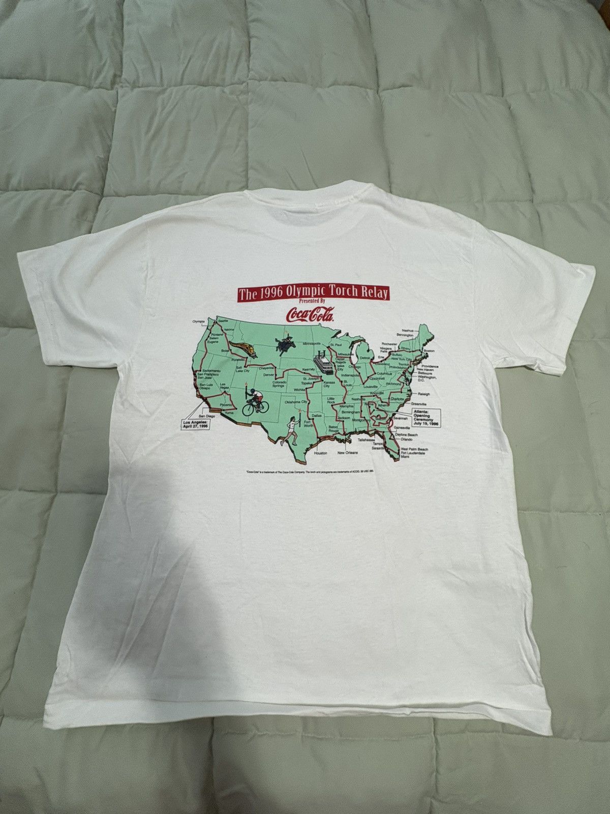 Hanes 1996 USA Atlanta Olympics Vintage Single Stitch Size US L / EU 52-54 / 3 - 3 Thumbnail