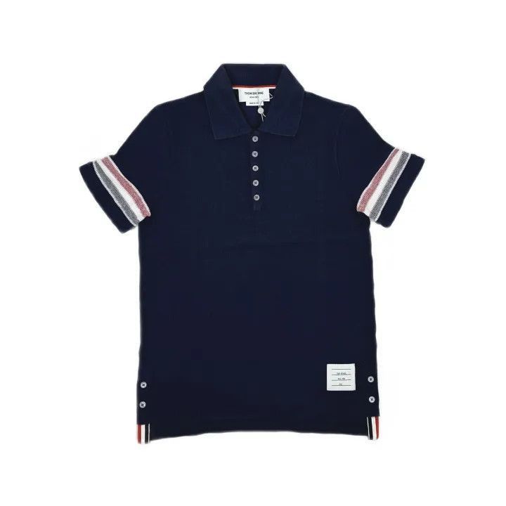 Thom Browne Thom Browne Color Block Striped Polo -2507 Size US S / EU 44-46 / 1 - 8 Thumbnail