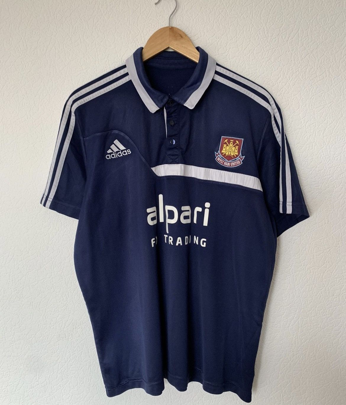 Adidas WEST HAM UNITED ADIDAS 2013/2014 TRAINING KIT SOCCER JERSEY Size US L / EU 52-54 / 3 - 1 Thumbnail