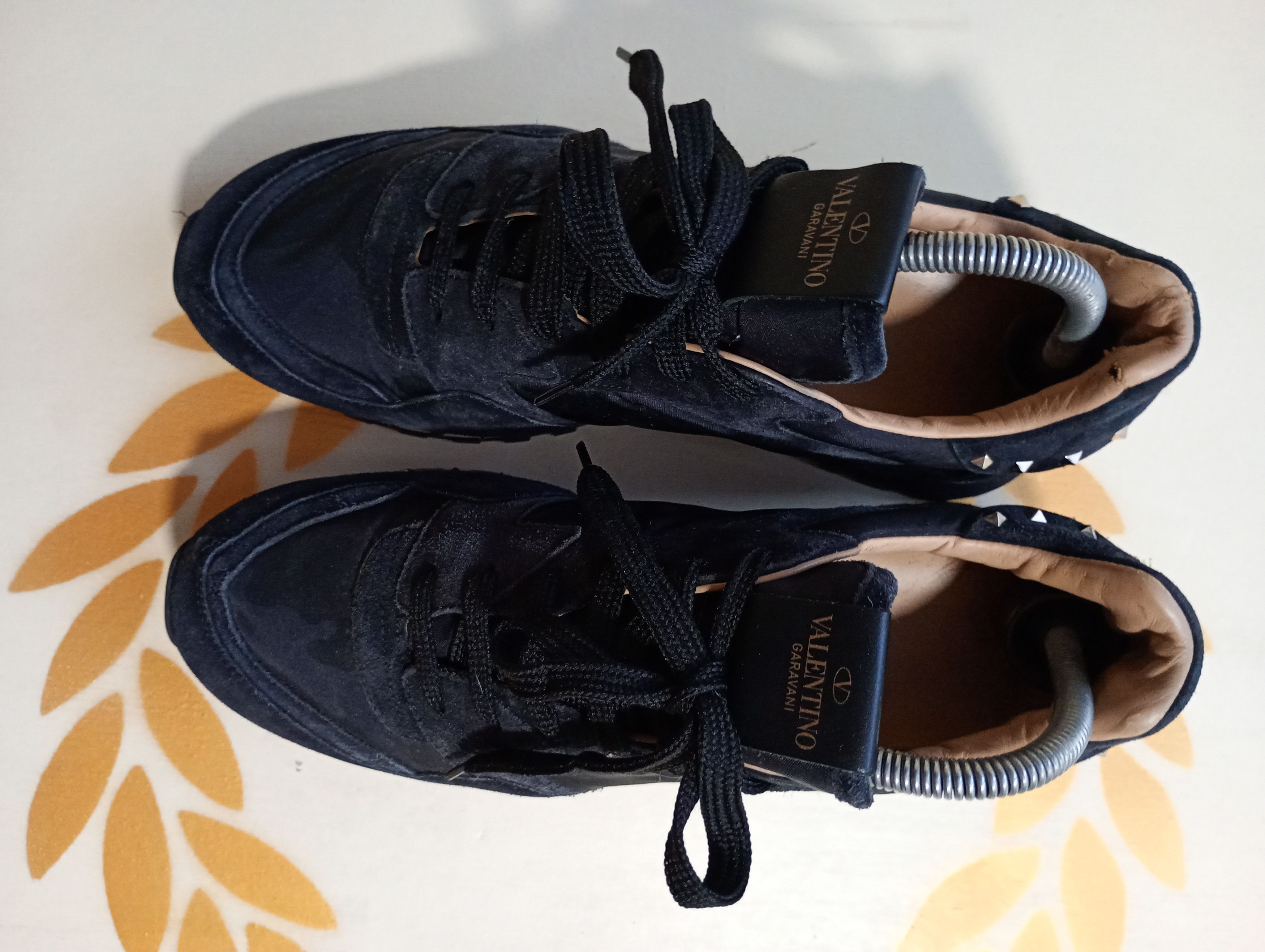 Valentino Valentino Suede and Camouflage Canvas Rockrunner Size US 9.5 / EU 42-43 - 2 Thumbnail
