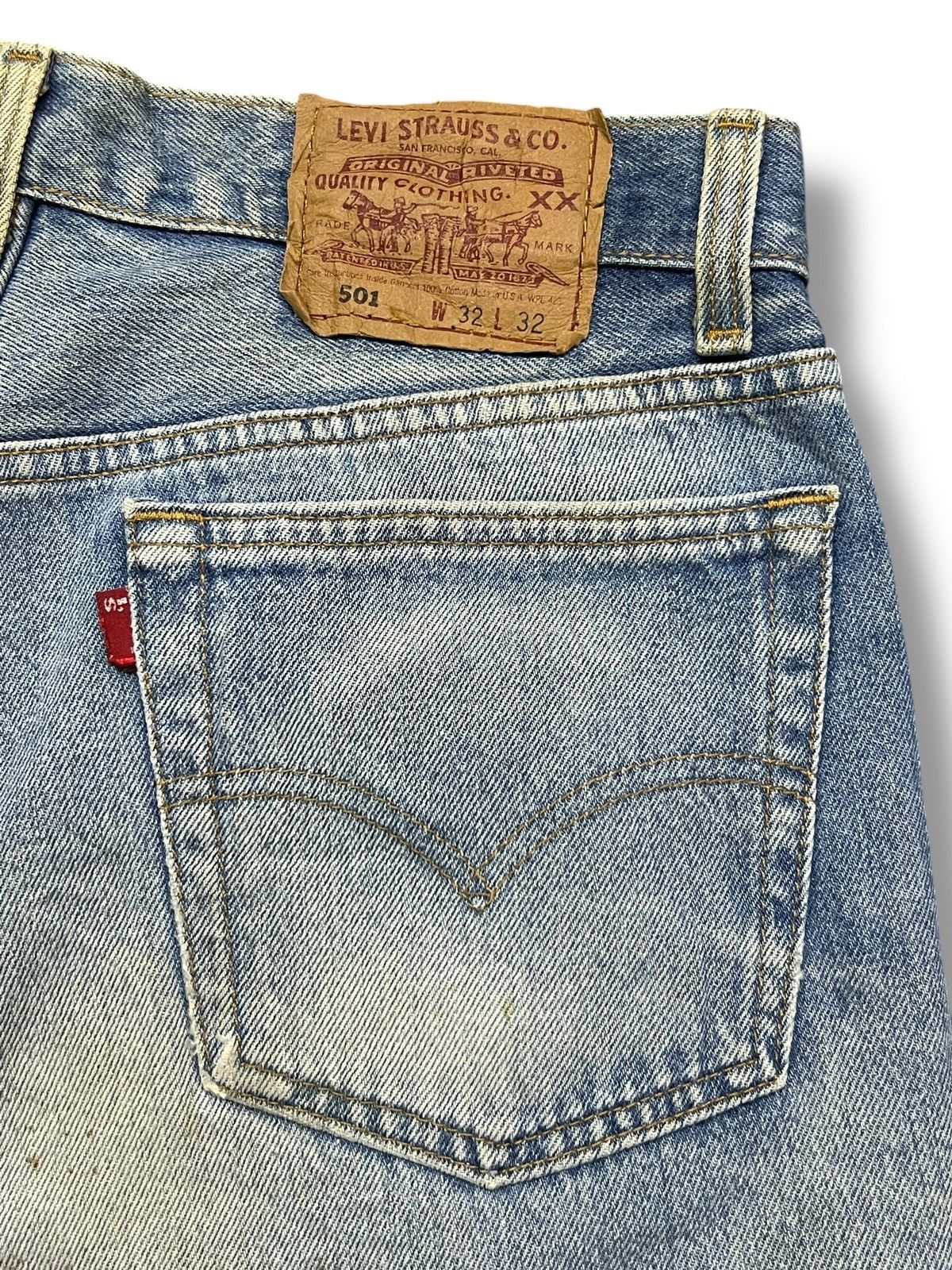 Levi's Vintage 90s Levi’s 502 Usa - Faded, Distressed Denim Size US 31 - 8 Thumbnail