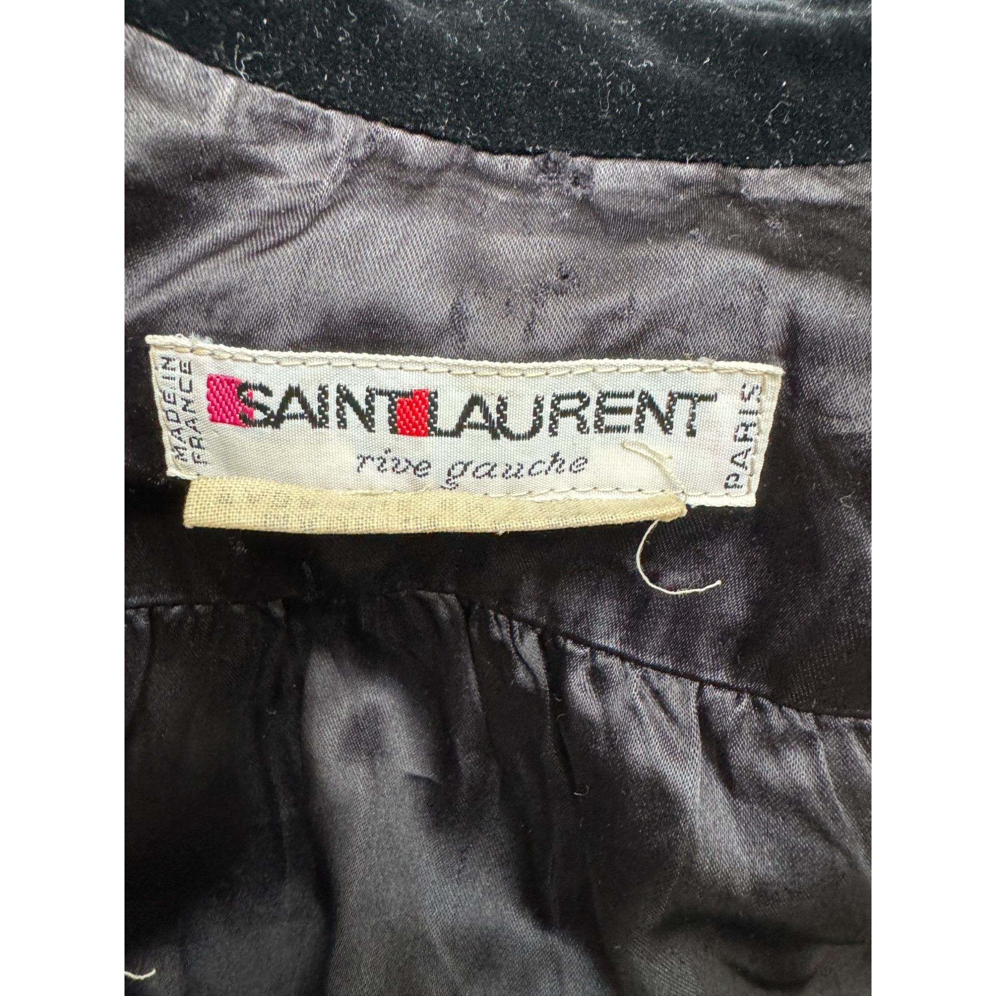 Saint Laurent Paris Black Velvet Jacket Size M / US 6-8 / IT 42-44 - 6 Thumbnail