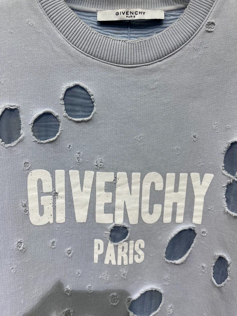 Givenchy Givenchy Ripped blue hoodie, size XS Size US XS / EU 42 / 0 - 3 Thumbnail