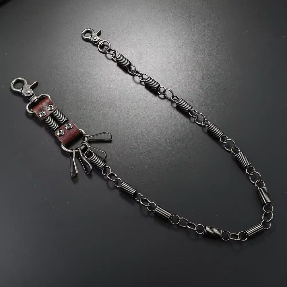 Vintage Retro Metal Spring Jeans Chain Size ONE SIZE - 2 Thumbnail