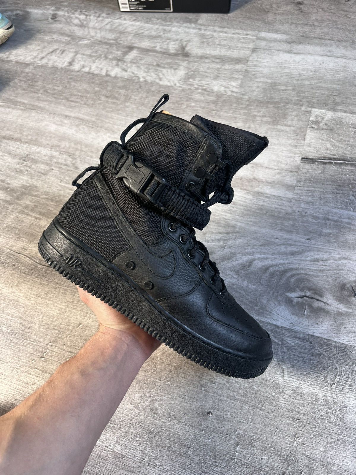 Nike Nike SF Air Force 1 High Triple Black shoe’s Size US 8 / EU 41 - 2 Thumbnail
