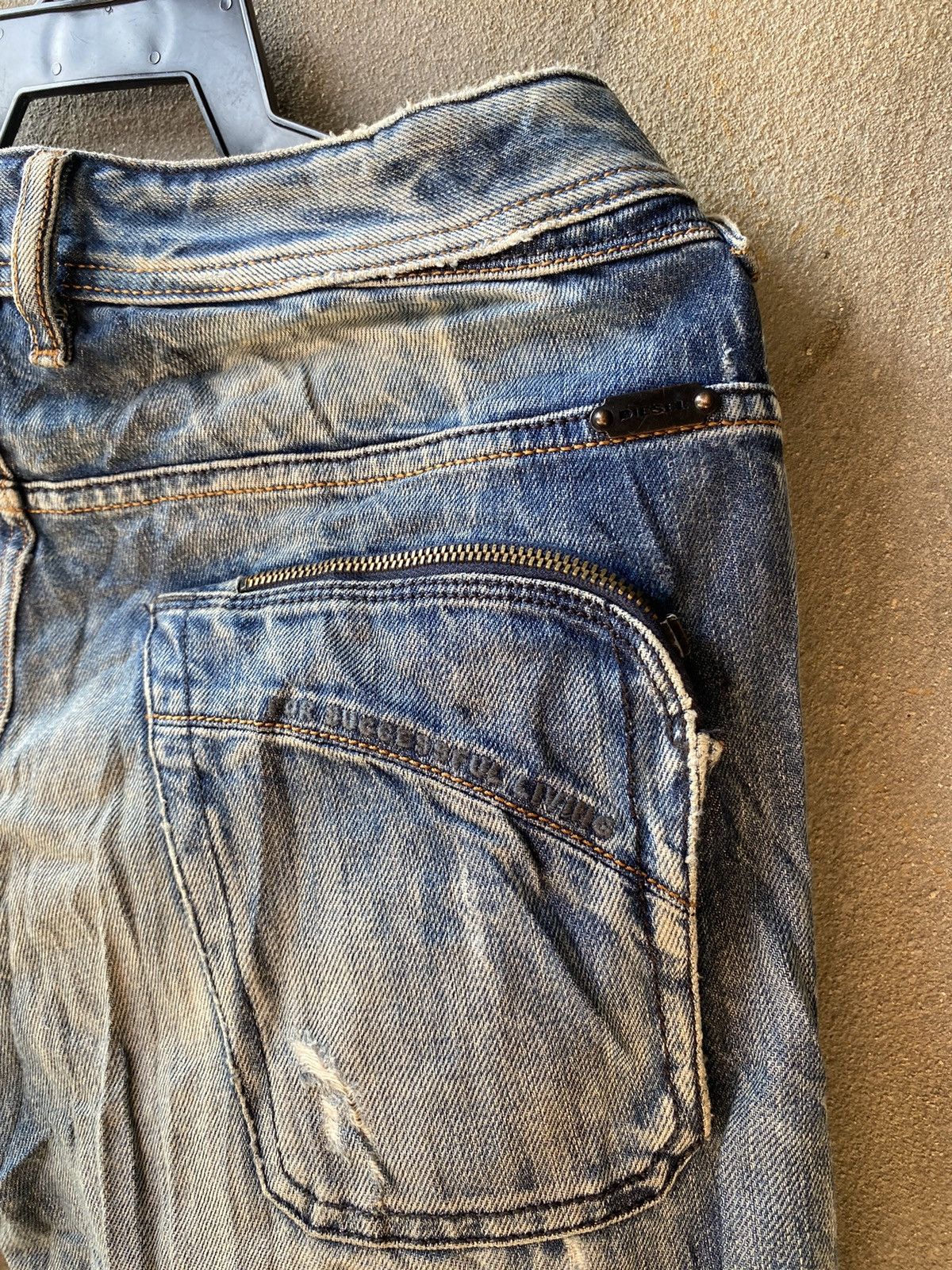 Diesel Diesel Poiak Acid Wash Made in Italy Denim Pants Size US 32 / EU 48 - 7 Thumbnail