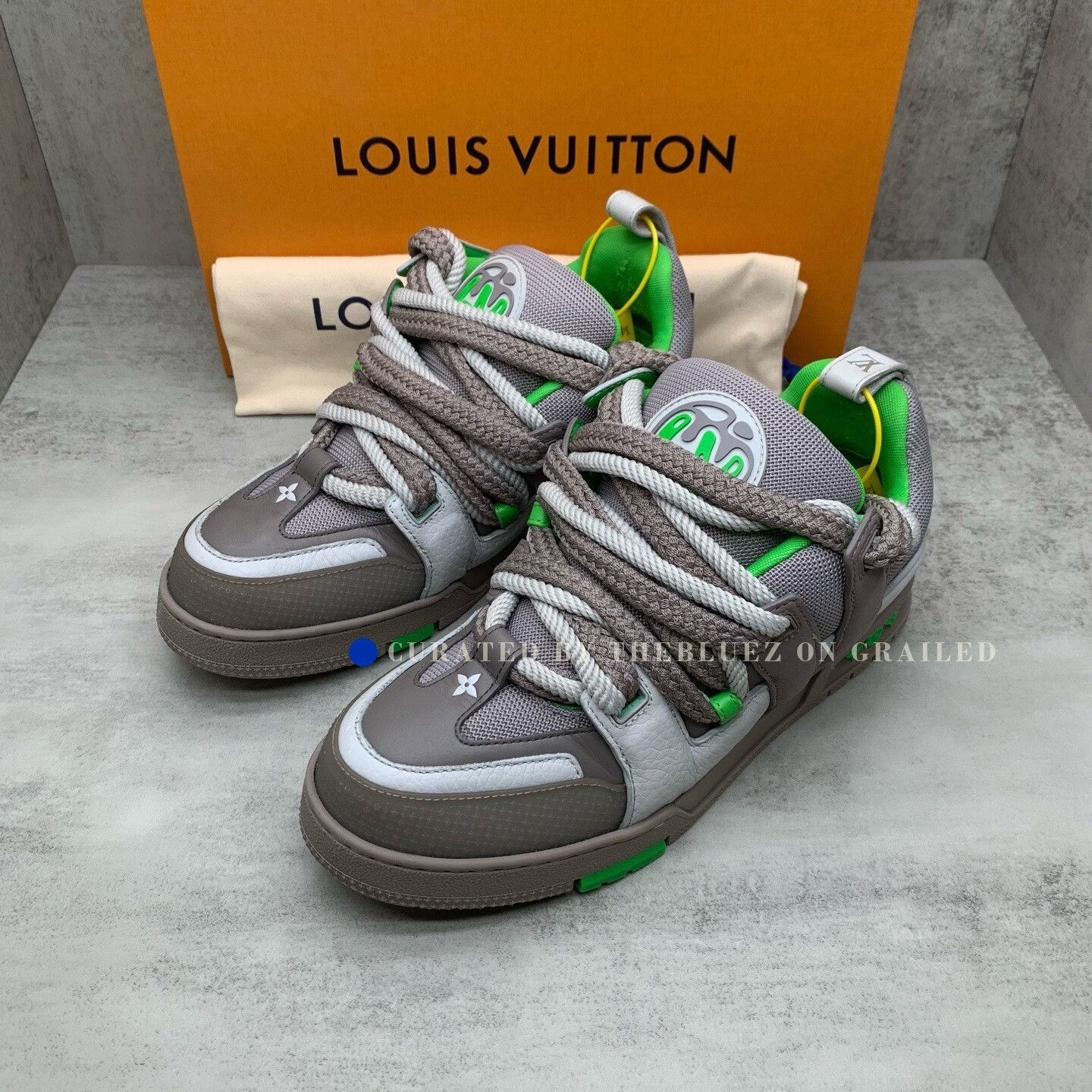 Louis Vuitton LV Skate Grey Green Sneakers Size US 8 / EU 41 - 1 Thumbnail