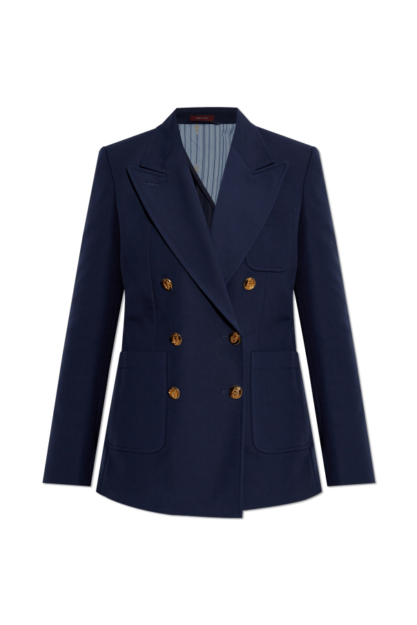 Gucci o1loc1c0226 818203 Double-Breasted Cotton Jacket Navy Blue Size XS / US 0-2 / IT 36-38 - 1 Thumbnail