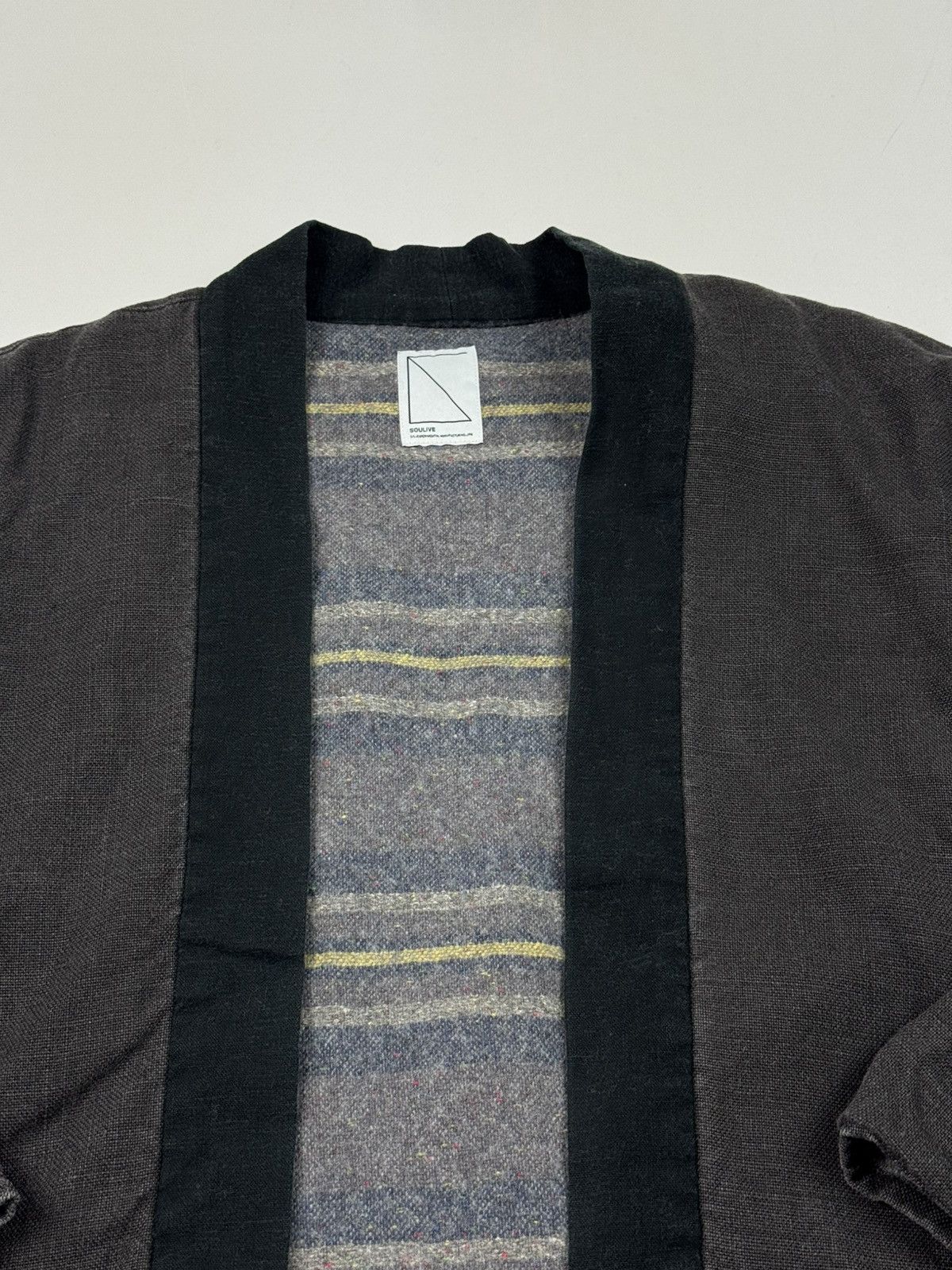 Soulive Soulive Harvesty Haori Kimono Linen Jacket Size US M / EU 48-50 / 2 - 10 Thumbnail