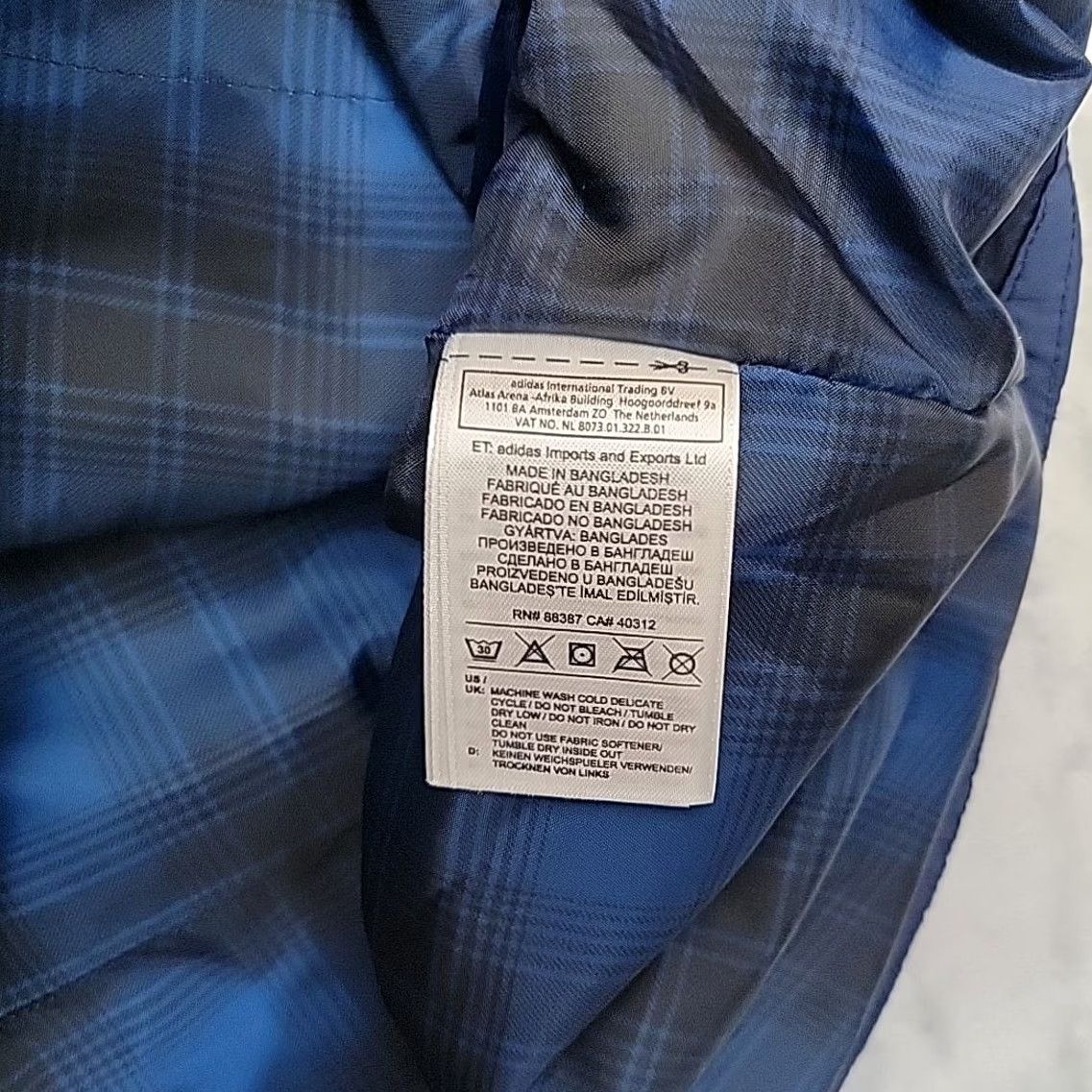 Adidas Adidas Skateboarding Vest Mens L Navy Blue Plaid Lined Trefoil Logo Skate Retro Vest L Navy Blue Plaid Lined Trefoil Logo Skate Retro Mens L Size US L / EU 52-54 / 3 - 4 Thumbnail