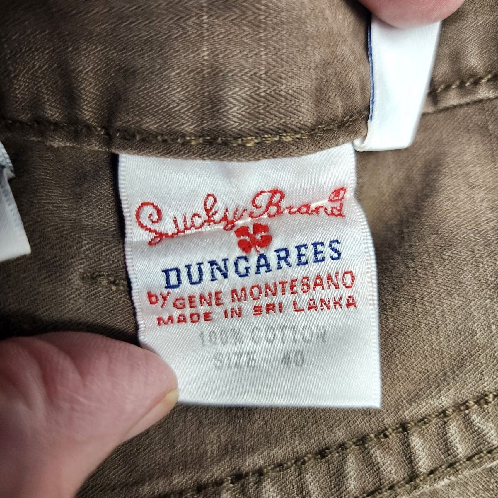 Lucky Brand Lucky Brand Mens Pants 40x28 Brown 100% Cotton Workwear Chino Flat Front Zip 5-Pocket Mens Casual Size US 40 / EU 56 - 4 Thumbnail
