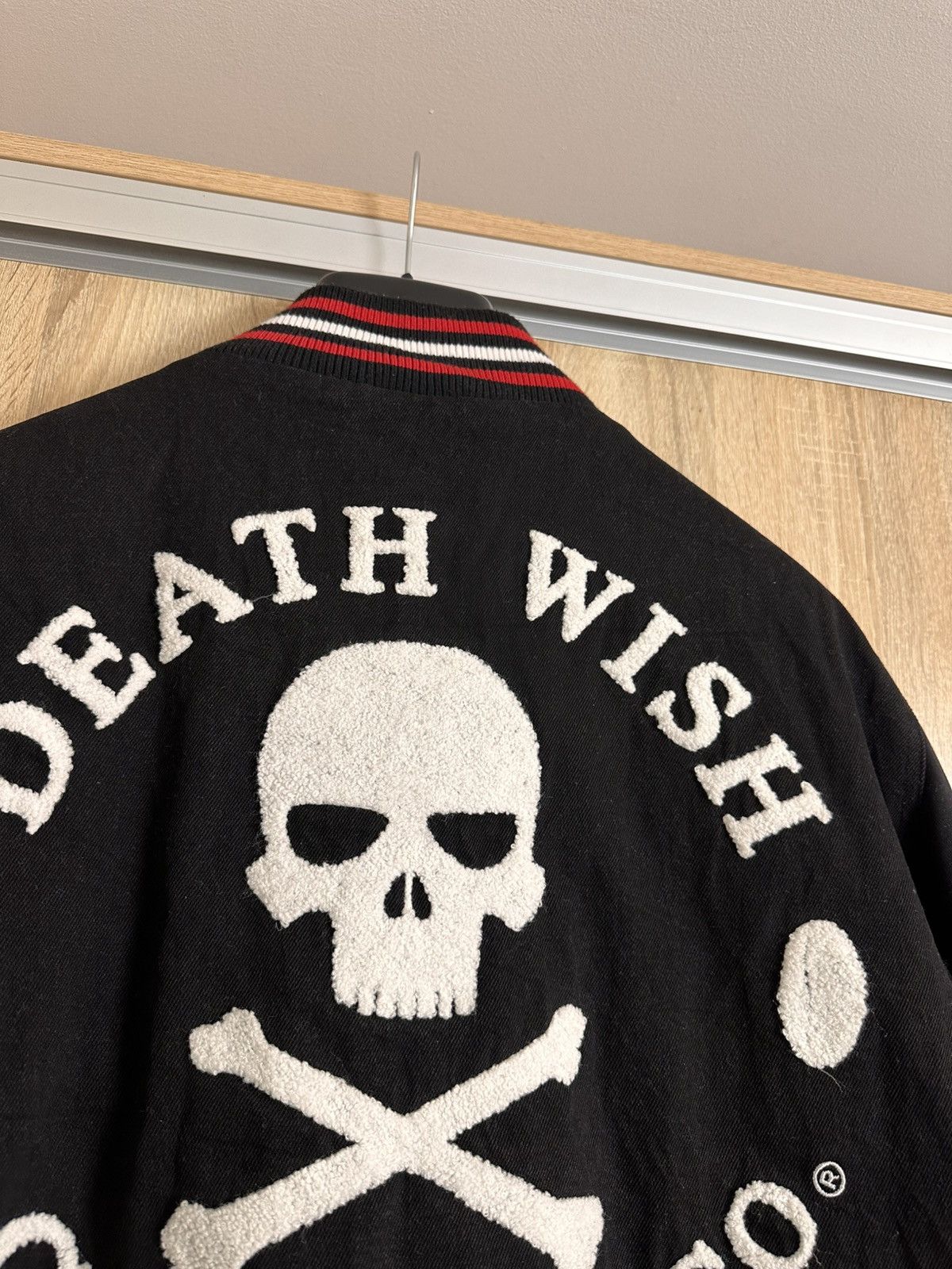 Death Row Records 🔥 RARE Death Wish Coffee Co Skull Jacket Bomber Ed Hardy Y2K Size US L / EU 52-54 / 3 - 3 Thumbnail