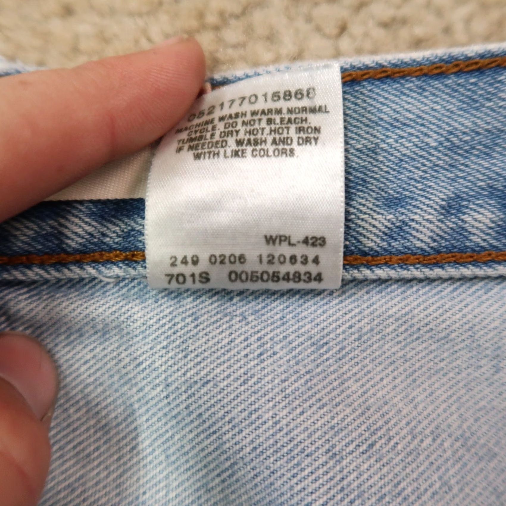 Levi's Levi's 505 Regular Fit Straight Leg Jeans Men's 36x32 Blue Denim Distressed Jeans Size US 36 / EU 52 - 6 Thumbnail