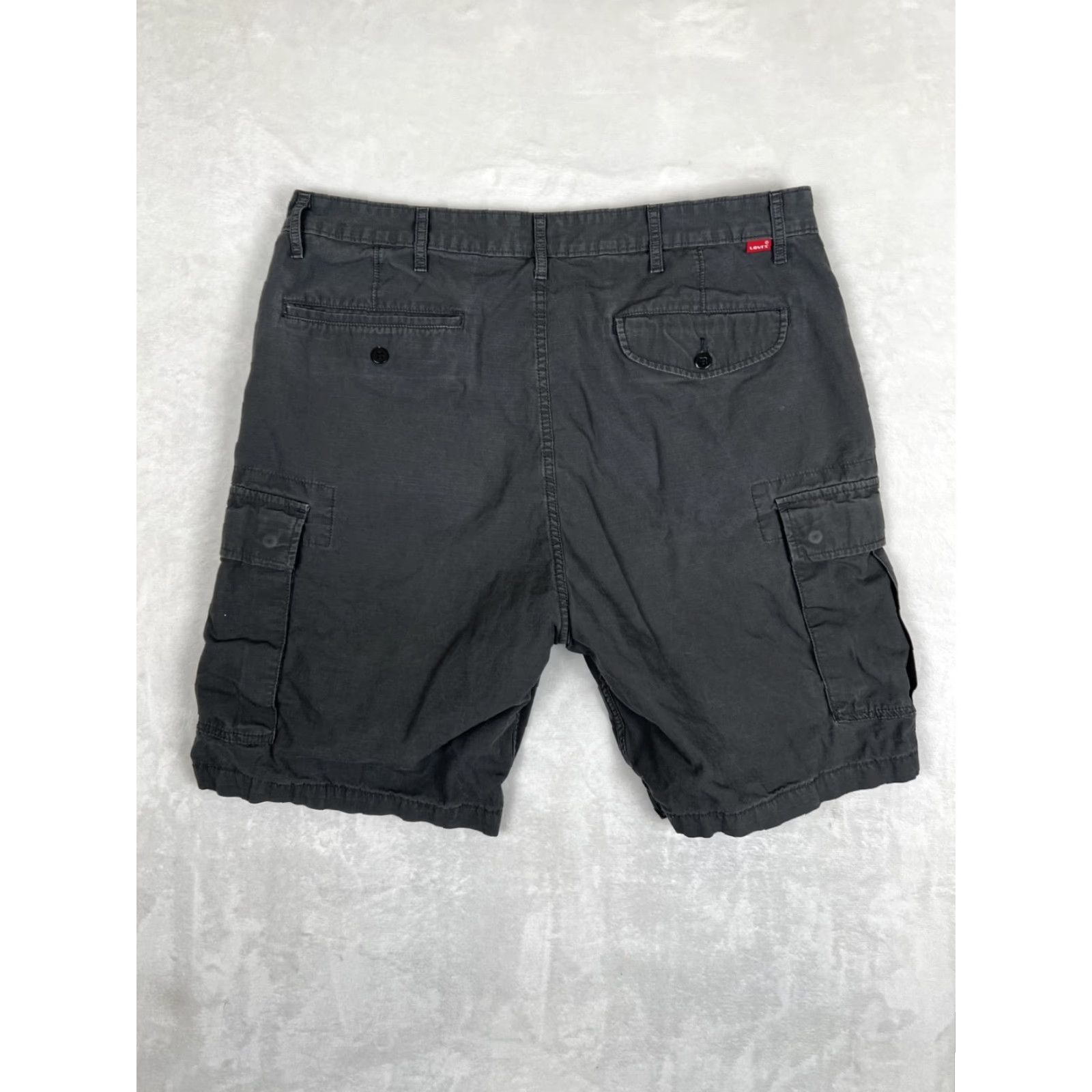Levi's Levi’s Gray Cargo Shorts Size 38 Ripstop Y2K Baggy Cargo Short Mens Regular 9in Inseam Pockets 90s Outdoor Summer Spring Cotton Gray Size US 40 / EU 56 - 6 Thumbnail