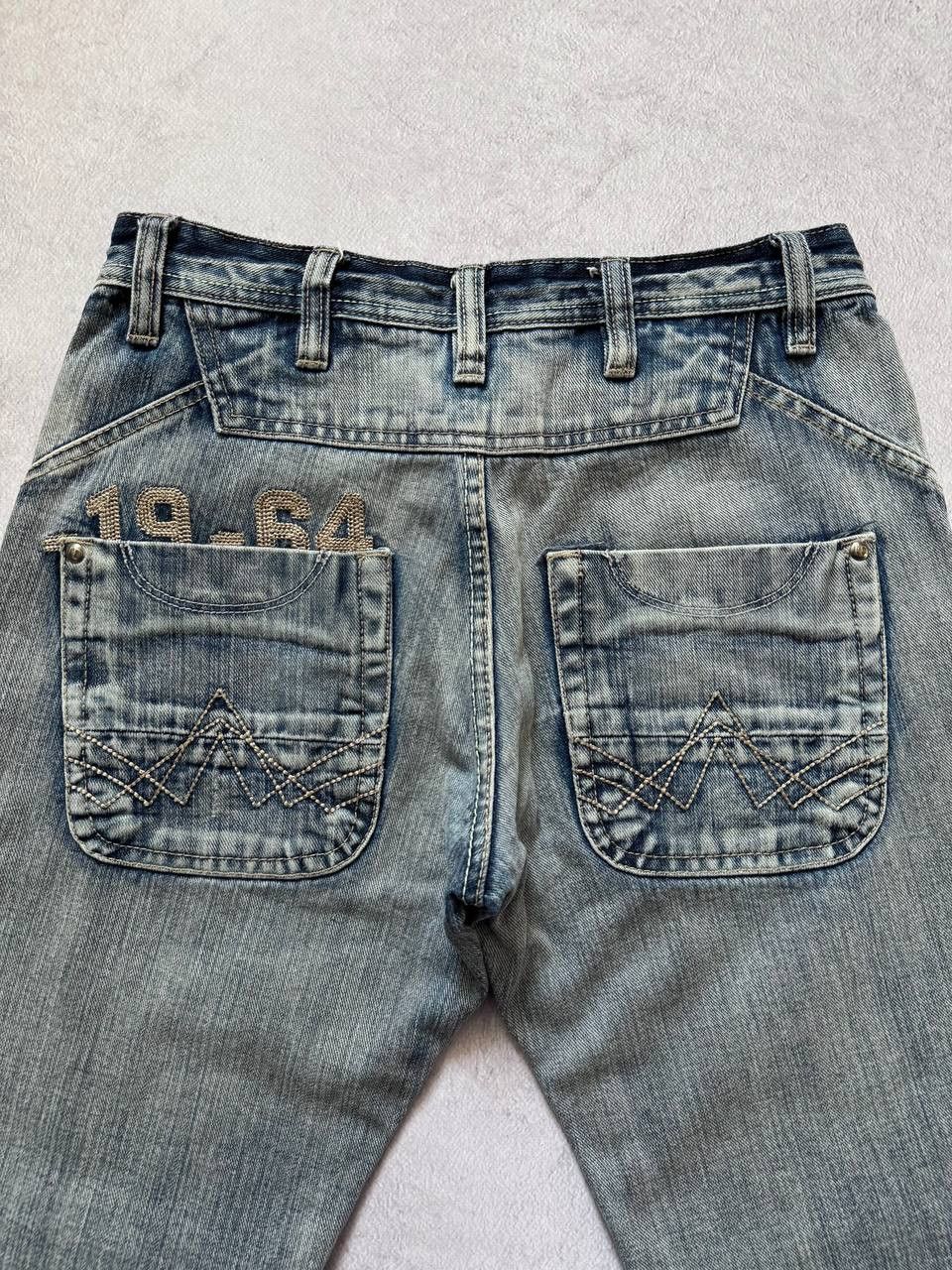 Japanese Brand Japanese Faded Double Knee Flared Y2k Distressed Jeans Size US 28 / EU 44 - 3 Thumbnail