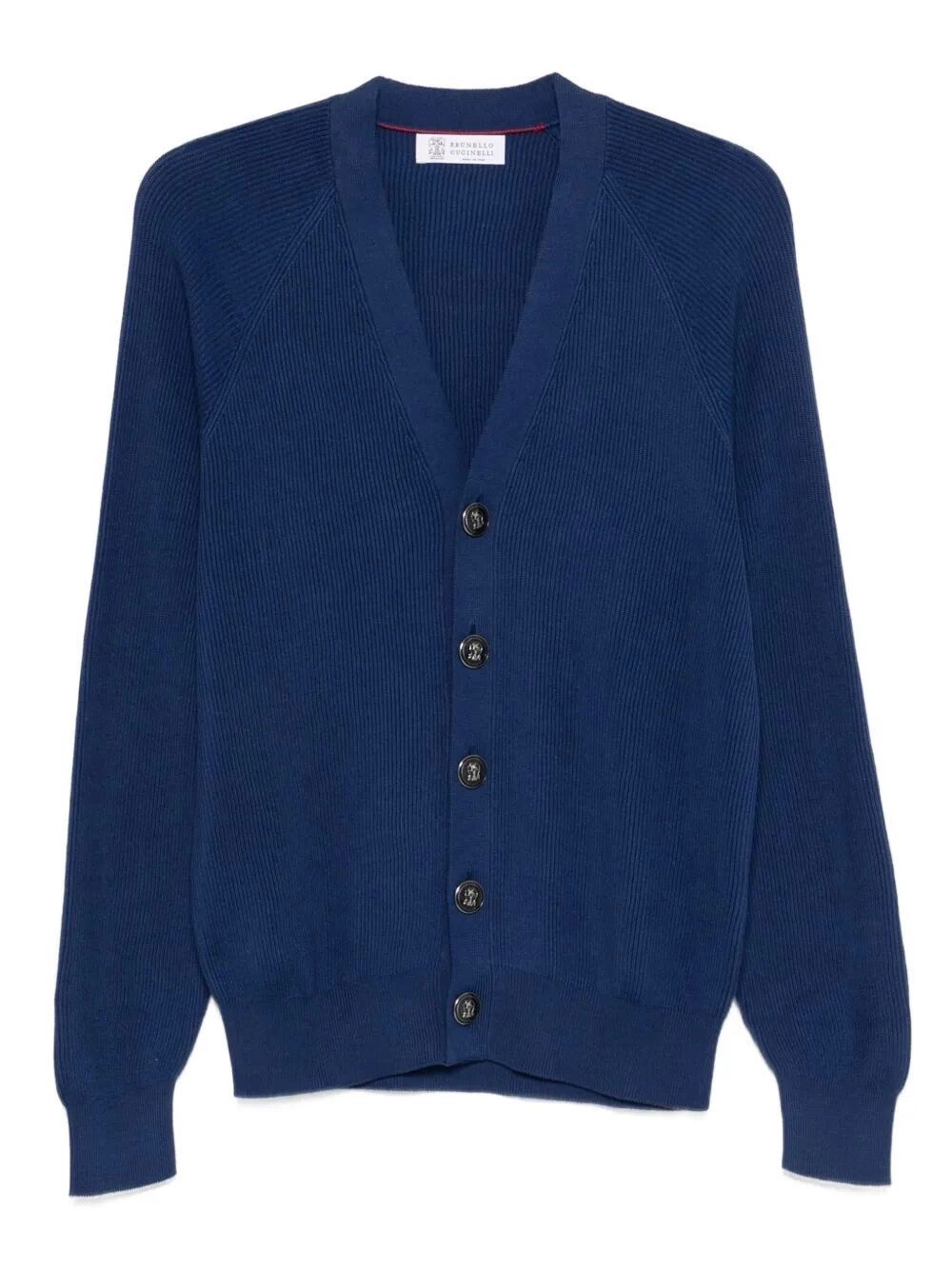 Brunello Cucinelli English Rib Knit Cardigan Size US M / EU 48-50 / 2 - 1 Thumbnail