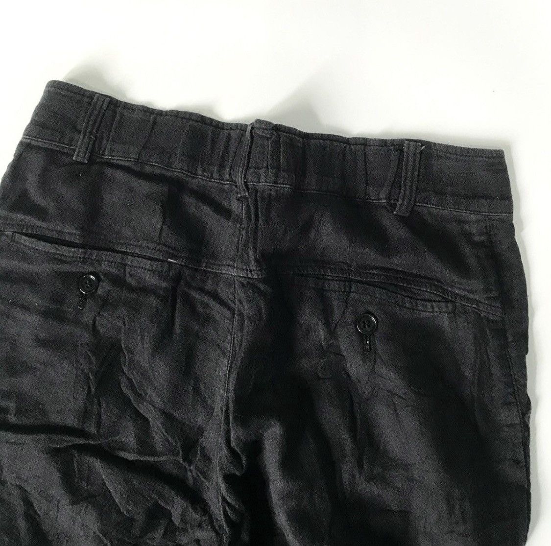 Issey Miyake TAX FREE 🇺🇸 Issey miyake plantation linen blend trousers Size US 31 - 4 Thumbnail