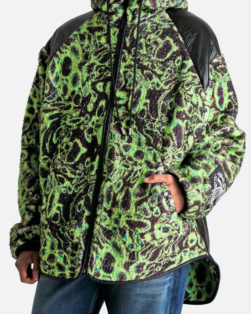 Acne Studios o1s1v1r1oon0925 Coated Teddy Hooded Jacket in Green/Black Size US M / EU 48-50 / 2 - 7 Thumbnail