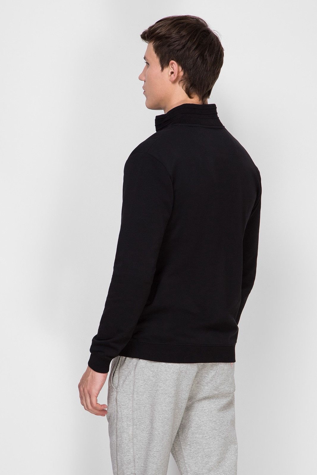 Guess Guess Black Track Full Zip Sweatshirt Size L Size US L / EU 52-54 / 3 - 4 Thumbnail