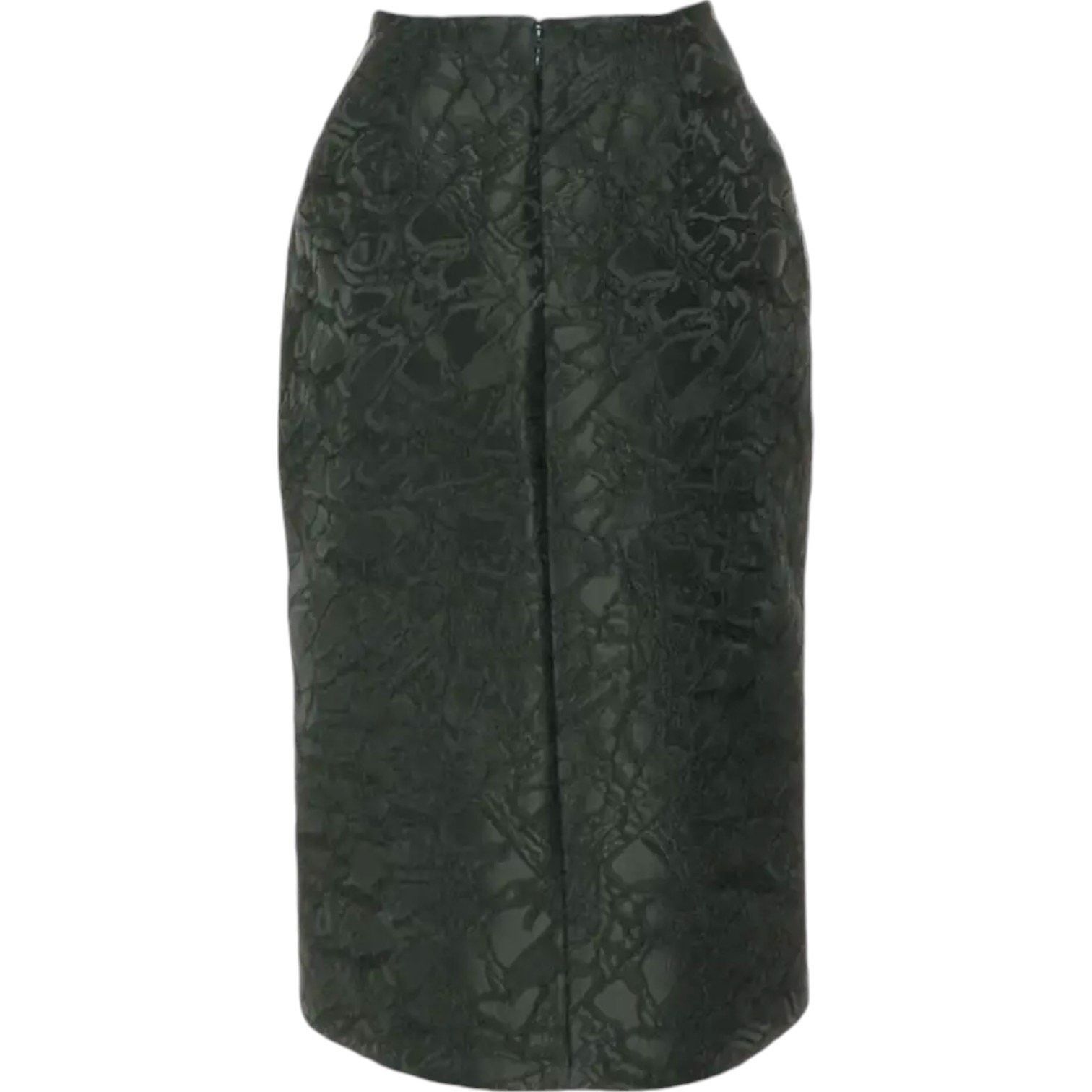Balenciaga BALENCIAGA Evergeen Jacquard Silk-Blend Skirt, M/FR38 Size 27" / US 4 / IT 40 - 2 Thumbnail