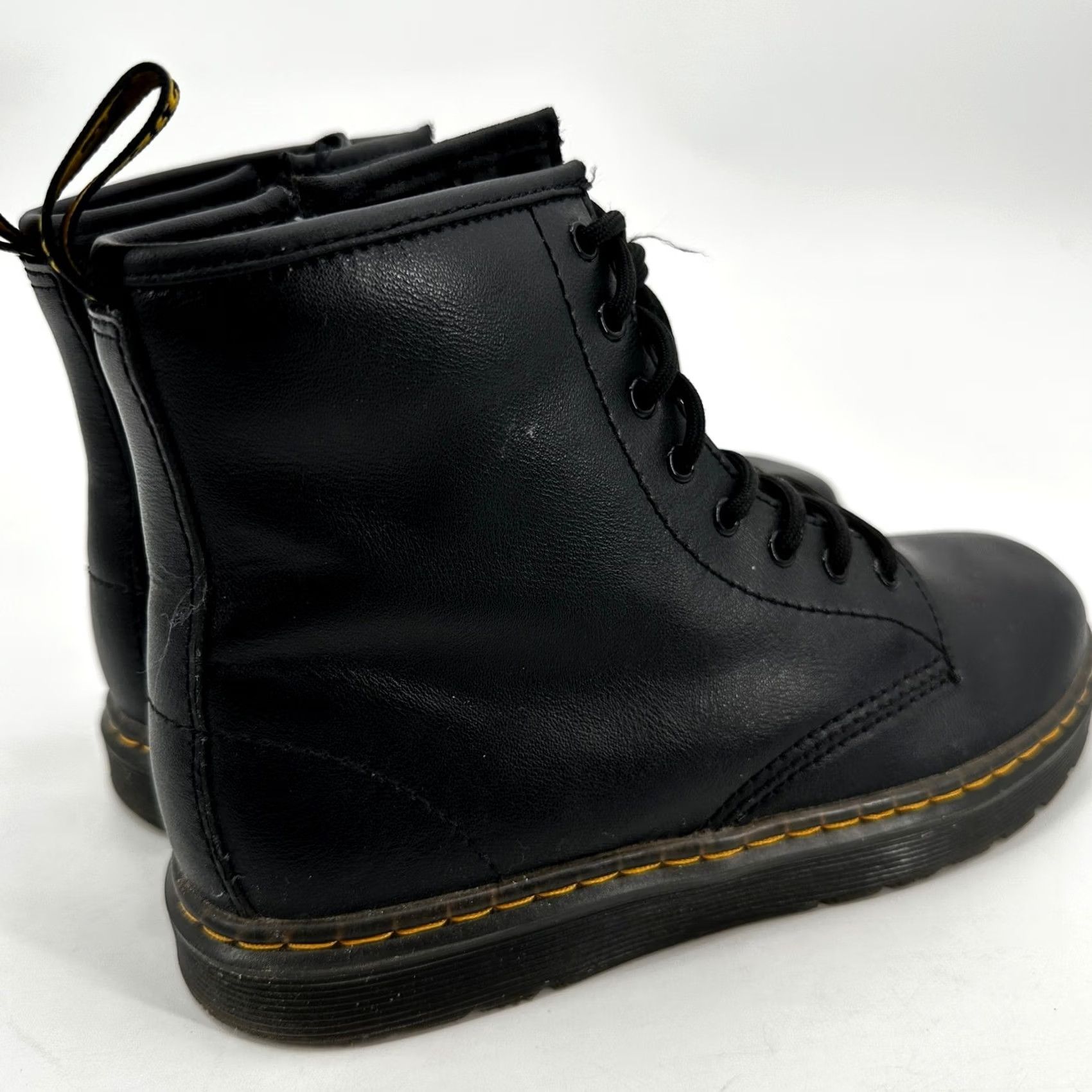 Dr. Martens VINTAGE Dr. Martens Newton Black Leather Side Zip Combat Boots Men 4 Women 5 Moto Grunge Size US 5 / IT 35 - 5 Thumbnail